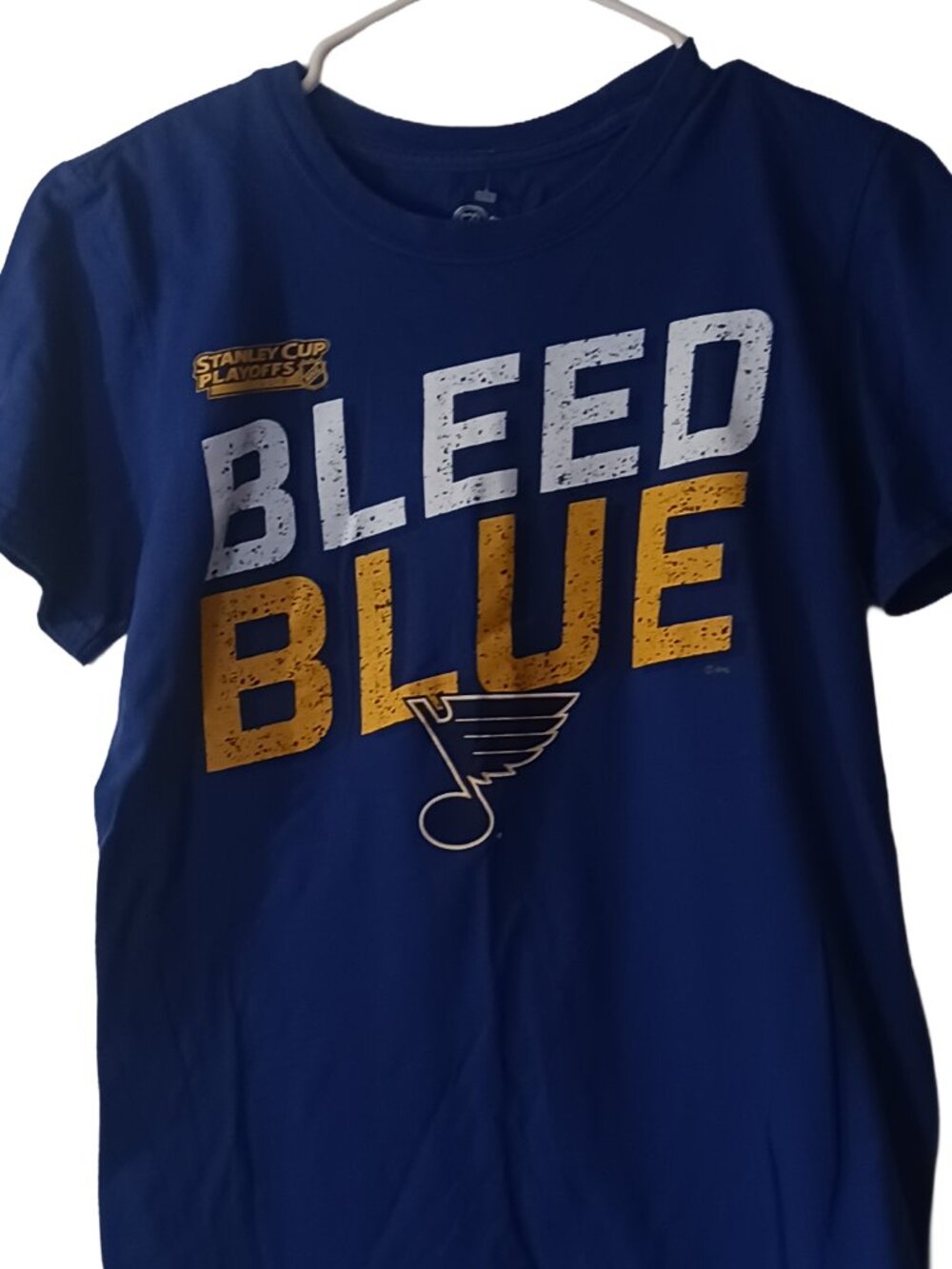St. Louis Blues “Bleed Blue” Stanley Cup Playoffs Tee – Size S
